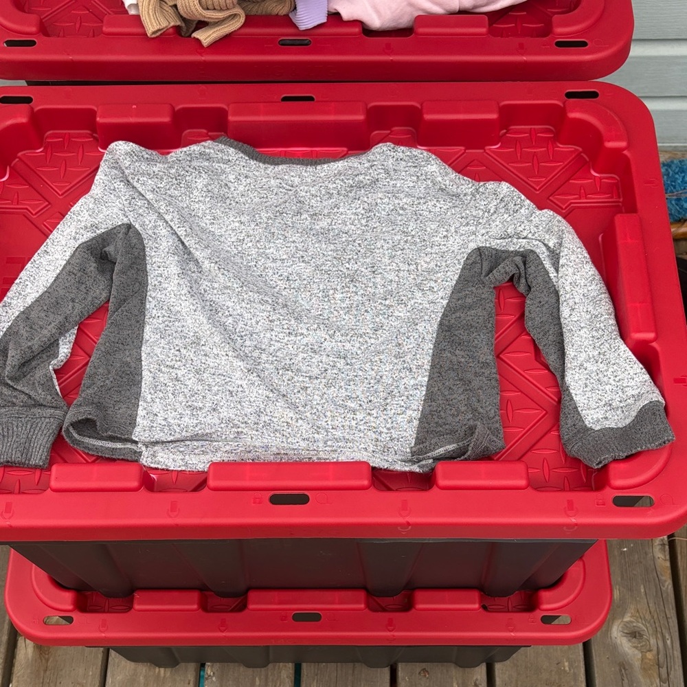 Justice Gray Sweatshirt with Colorful Logo - Picture 2 of 4